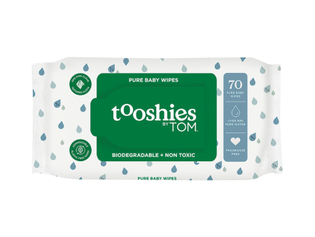 Tooshies By Tom Pure Baby Wipes 99% Pure Water (70 wipes) Online Sale