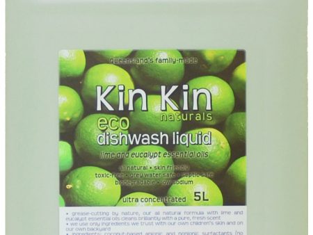 Kin Kin Naturals Eco Dishwash Liquid - Lime & Eucalyptus 5L Discount