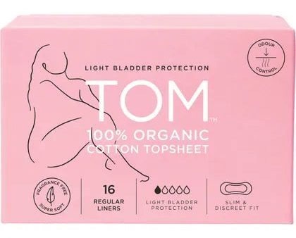 TOM Organic Liners Light Bladder Protection Regular 4x16pk For Sale