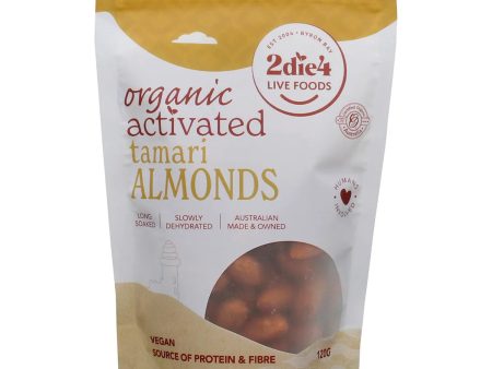 2Die4 Live Foods Activated Organic Tamari Australian Almonds 120g Fashion