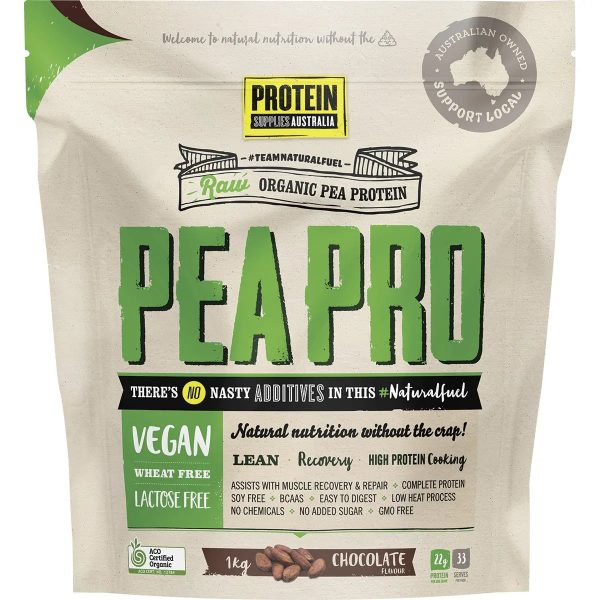 Protein Supplies Australia Pure Pea Protein Isolate Chocolate 1kg Discount