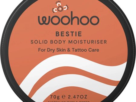 Woohoo Body Bestie Solid Body Moisturiser Dry Skin & Tattoo Care 70g For Cheap