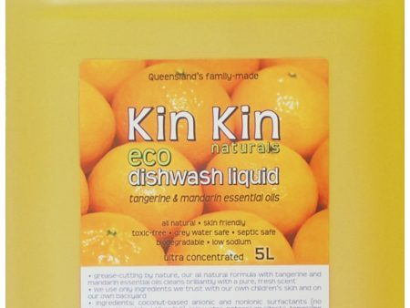 Kin Kin Naturals Eco Dishwash Liquid - Tangerine 5L Online Hot Sale