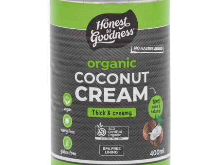 Honest To Goodness Organic Coconut Cream 400ml Discount