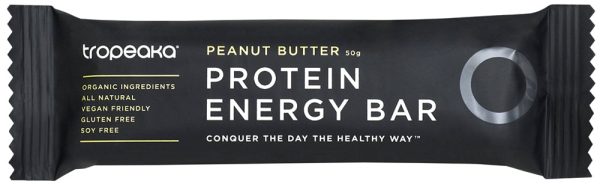 Tropeaka Protein Energy Bar Peanut Butter 50g x 12 For Discount