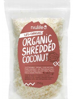 Niulife Organic Shredded Coconut 250g Online Sale