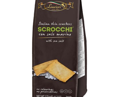 Laurieri Scrocchi Crackers - Sea Salt 175g Fashion