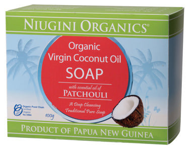 Niugini Organics Soap Coconut Oil & Patchouli 100g For Cheap