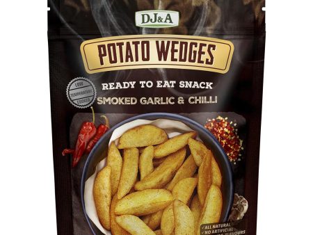 DJ&A Potato Wedges Smoked Garlic & Chilli 9x100g Hot on Sale