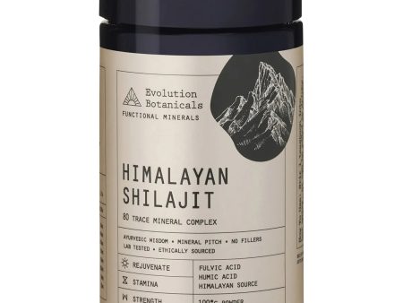 Evolution Botanicals Himalayan Shilajit 80 Trace Mineral Complex 100g Fashion