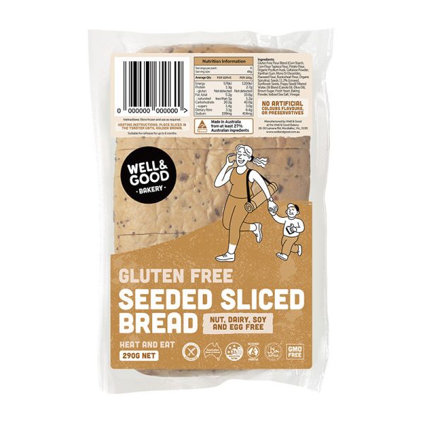 Well & Good - Gluten Free Sliced Seeded Bread 290g Online Hot Sale