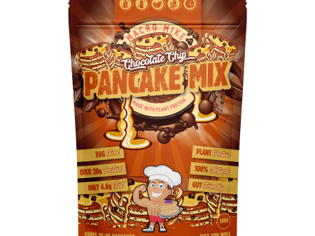 Macro Mike Protein Pancake Baking Mix Double Choc Chip 250g Hot on Sale