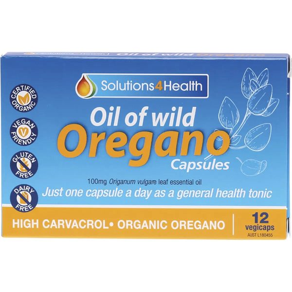 Solutions 4 Health Oil of Wild Oregano VegeCaps 12 Caps Online now