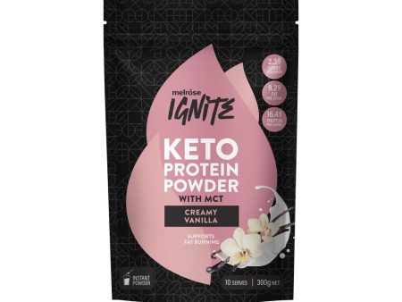 Melrose Ignite Keto Protein Powder Creamy Vanilla 300g Fashion