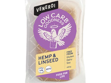 Venerdi Keto Bread Hemp and Linseed 490g For Discount