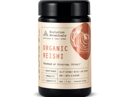 Evolution Botanicals Reishi Extract - Organic 16:1 Spiritual Potency 100g on Sale