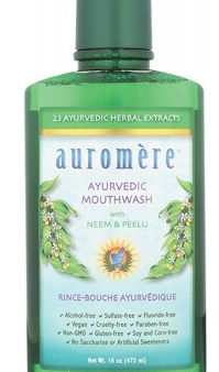 Auromere Ayurvedic Mouthwash Neem & Peelu 473ml x 6 Discount