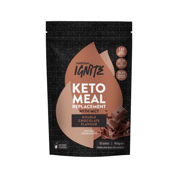 Melrose Ignite Keto Meal Replacement Double Chocolate 450g Supply