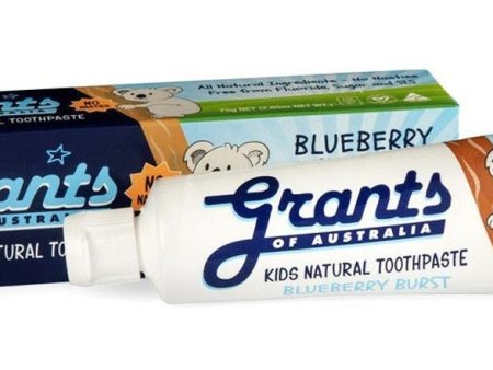 Grants Of Australia Natural Kids Toothpaste Blueberry Burst 75g Online Hot Sale