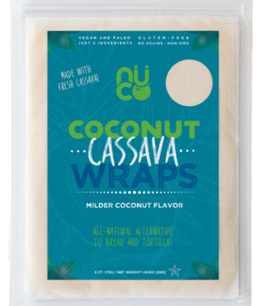 Nuco Coconut Cassava Wraps 55g (5x11g) For Cheap