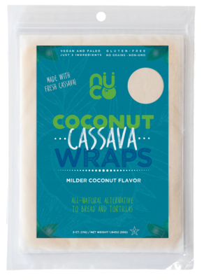 Nuco Coconut Cassava Wraps 55g (5x11g) For Cheap