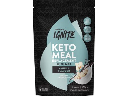 Melrose Ignite Keto Meal Replacement Vanilla Bean 450g Online Hot Sale