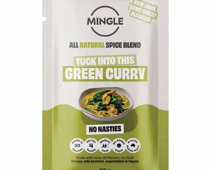 Mingle Green Curry All Natural Recipe Base 12x30g Online Hot Sale