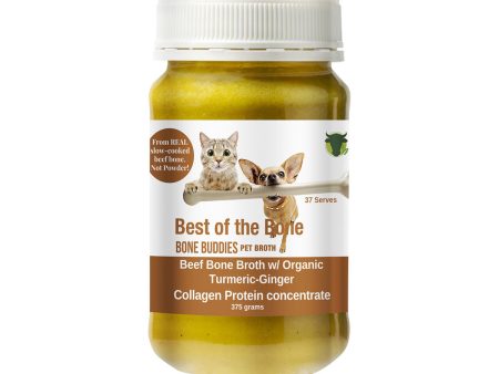 Best of the Bone Bone Buddies Pet Bone Broth Beef Concentrate with Organic Turmeric-Ginger 375g For Discount