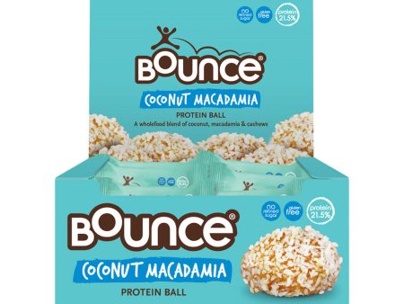 Bounce Protein Balls Coconut Macadamia 40g x 12 Online Hot Sale