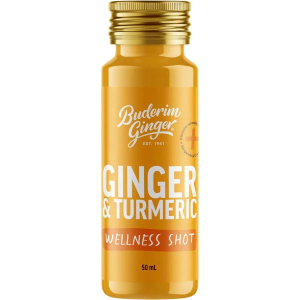 Buderim Ginger Ginger & Turmeric Wellness Shot 50ml For Discount