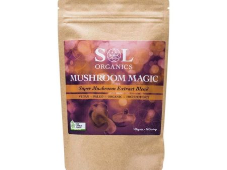 Sol Organics Mushroom Magic Super Mushroom Extract Blend 100g Fashion