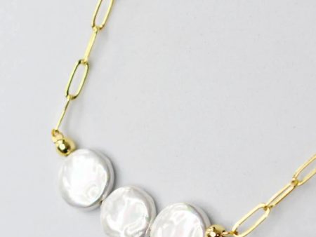 Triple Pearl Necklace on Sale