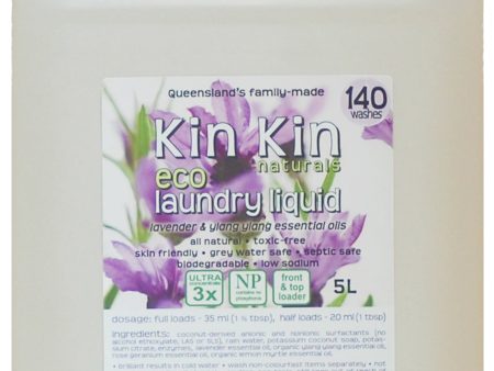 Kin Kin Naturals Eco Laundry Liquid - Lavender & Ylang 5L Fashion