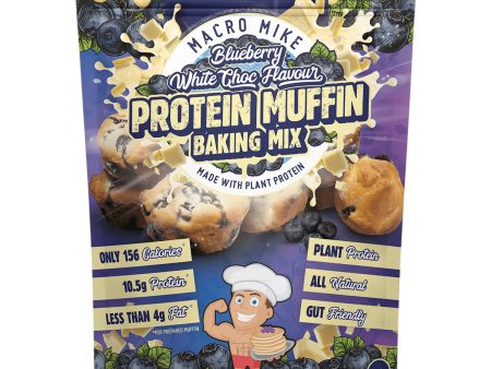 Macro Mike Muffin Baking Mix Almond Protein Blueberry White Choc 250g on Sale