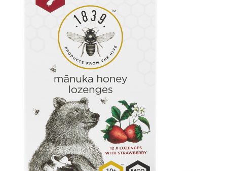 1839 Honey Manuka Lozenges UMF 10+ Strawberry 12Pk Supply