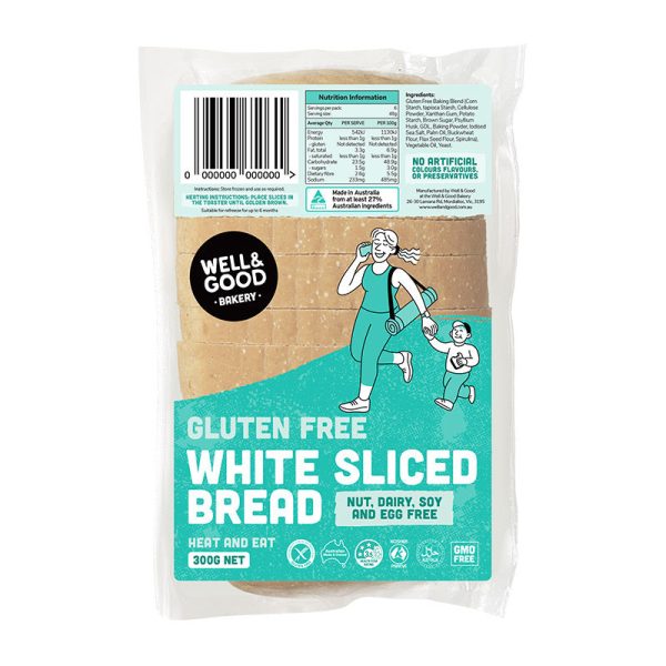 Well & Good - Gluten Free Sliced White Bread 300g Online now