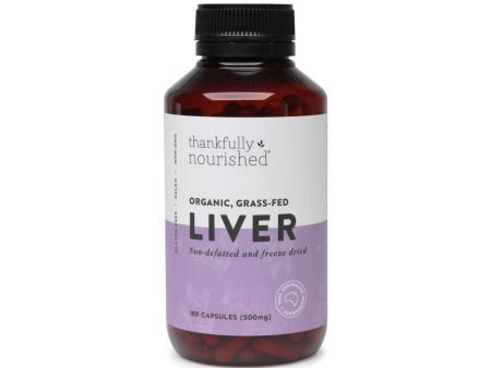 Thankfully Nourished Organic Grass Fed Liver 180c Online Hot Sale