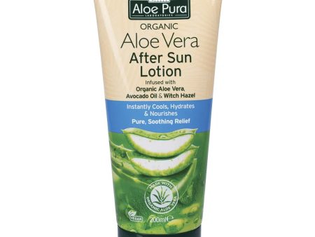 Aloe Pura Organic Aloe Vera Lotion After Sun 200ml Sale