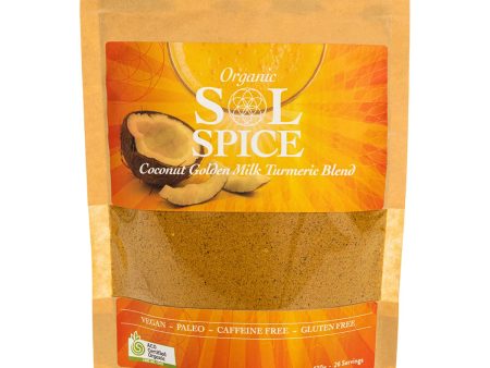 Sol Organics Coconut Golden Milk Turmeric Blend 130g For Sale