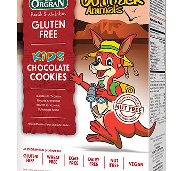 Orgran Gluten Free Outback Animal Cookies Chocolate 175g x8 Supply