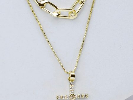 Cross To Layered Necklace Online