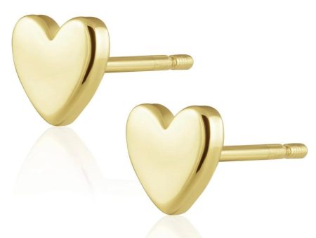 Solid Heart Studs Cheap