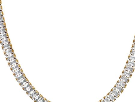 Sissy’s Baguette Tennis Necklace Hot on Sale