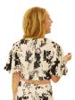 Charly Black and White Floral Blouse Online