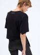 Asymmetrical cotton jersey T-shirt Sale