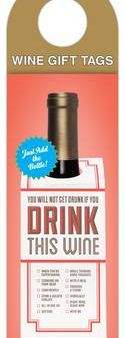 Knock Knock: Knock Knock Drink This Wine Gift Tags [2013] Online Sale